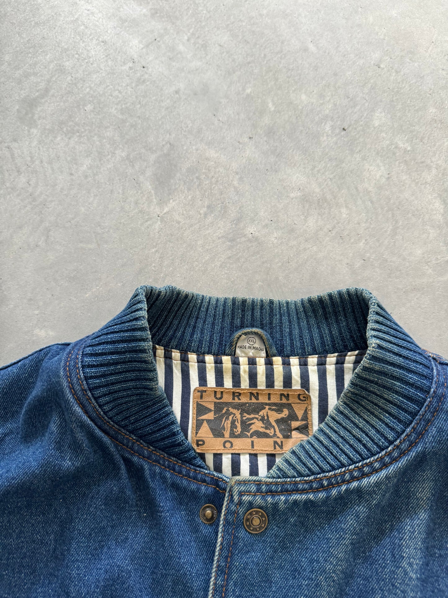 Vintage Caterpillar Denim Jacket - XXL