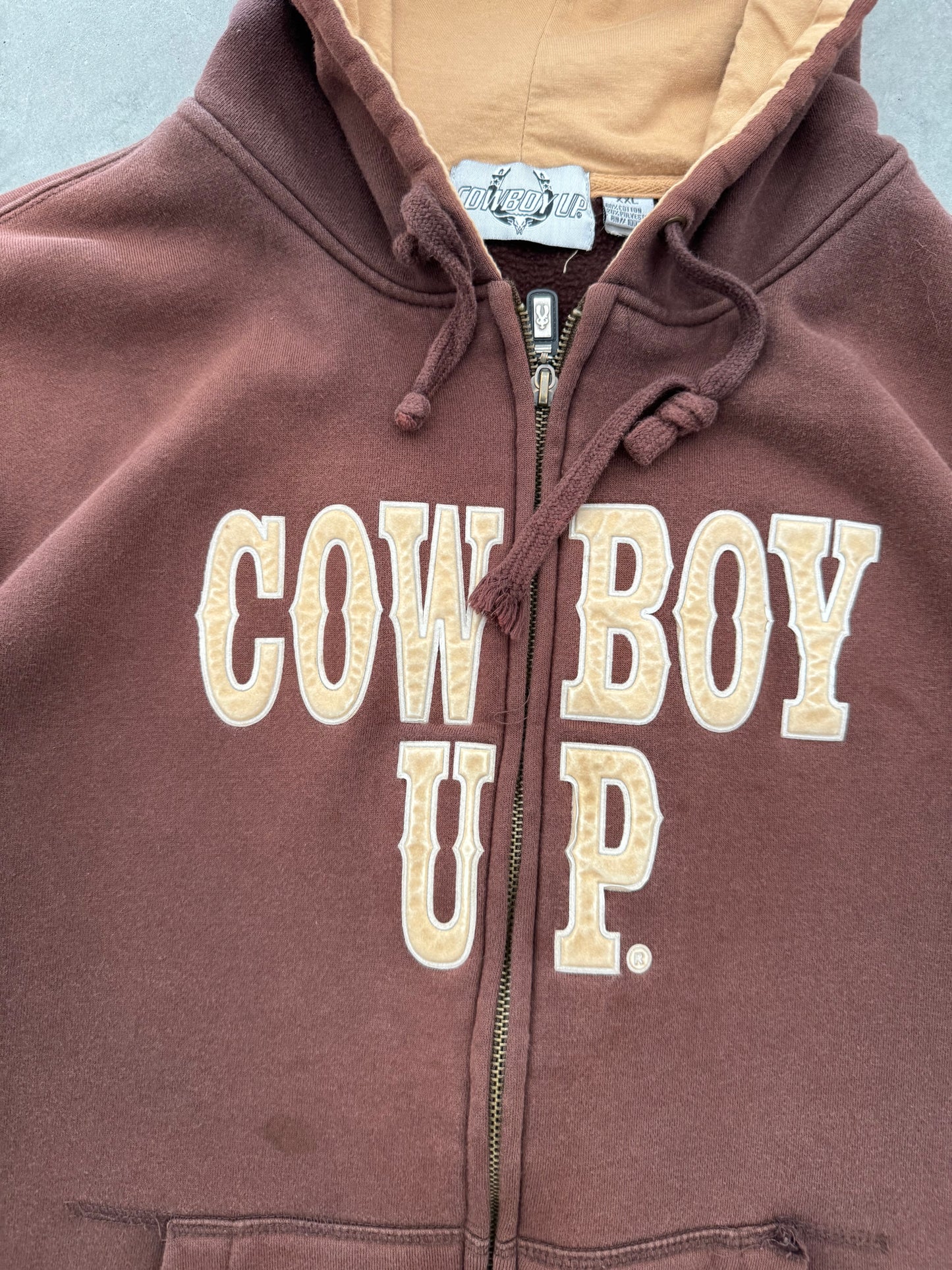 Cowboy Up Zip Up Hoodie - XXL