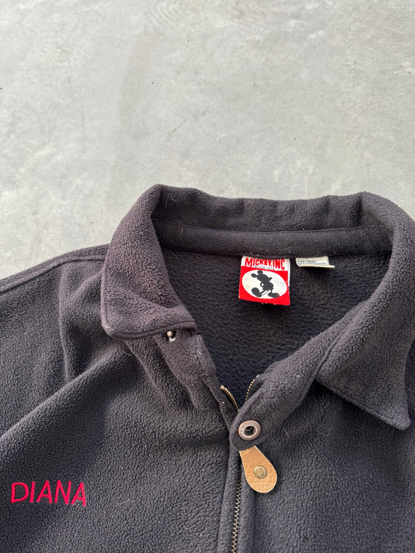 Vintage Mickey Fleece Zip Up - XXL