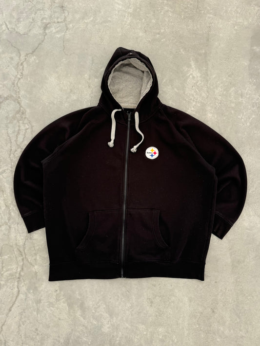 Vintage Steelers Hooded Zip Up - 3XL