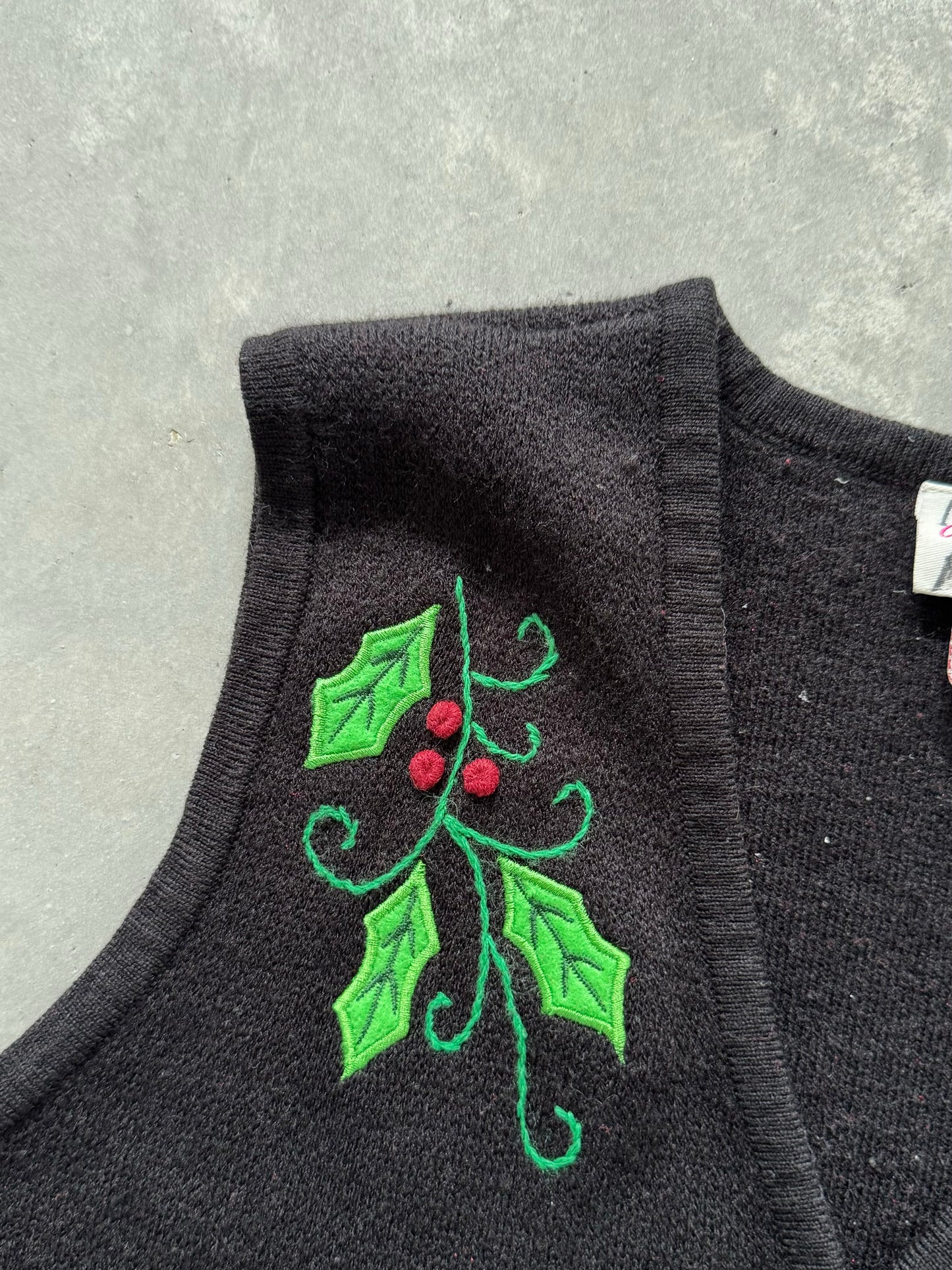 Vintage Christmas Sweater Vest - L