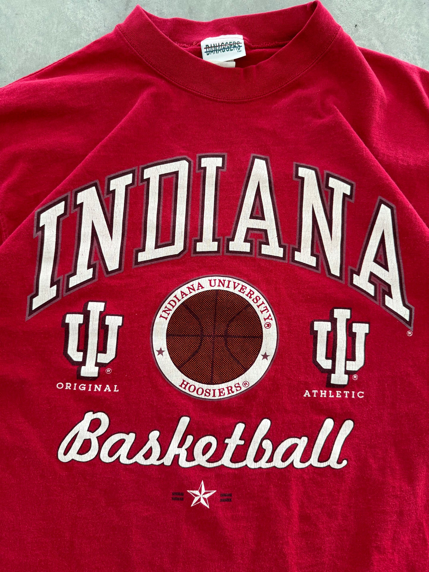 Vintage Indiana Basketball Tee - L