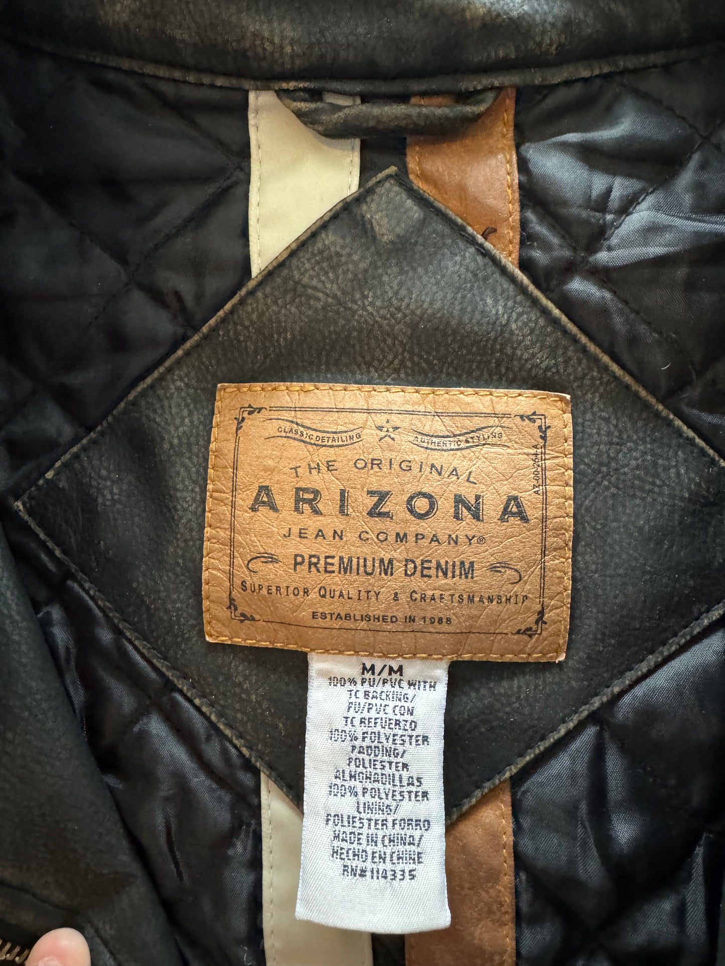 Vintage Arizona Jeans Leather Jacket - M