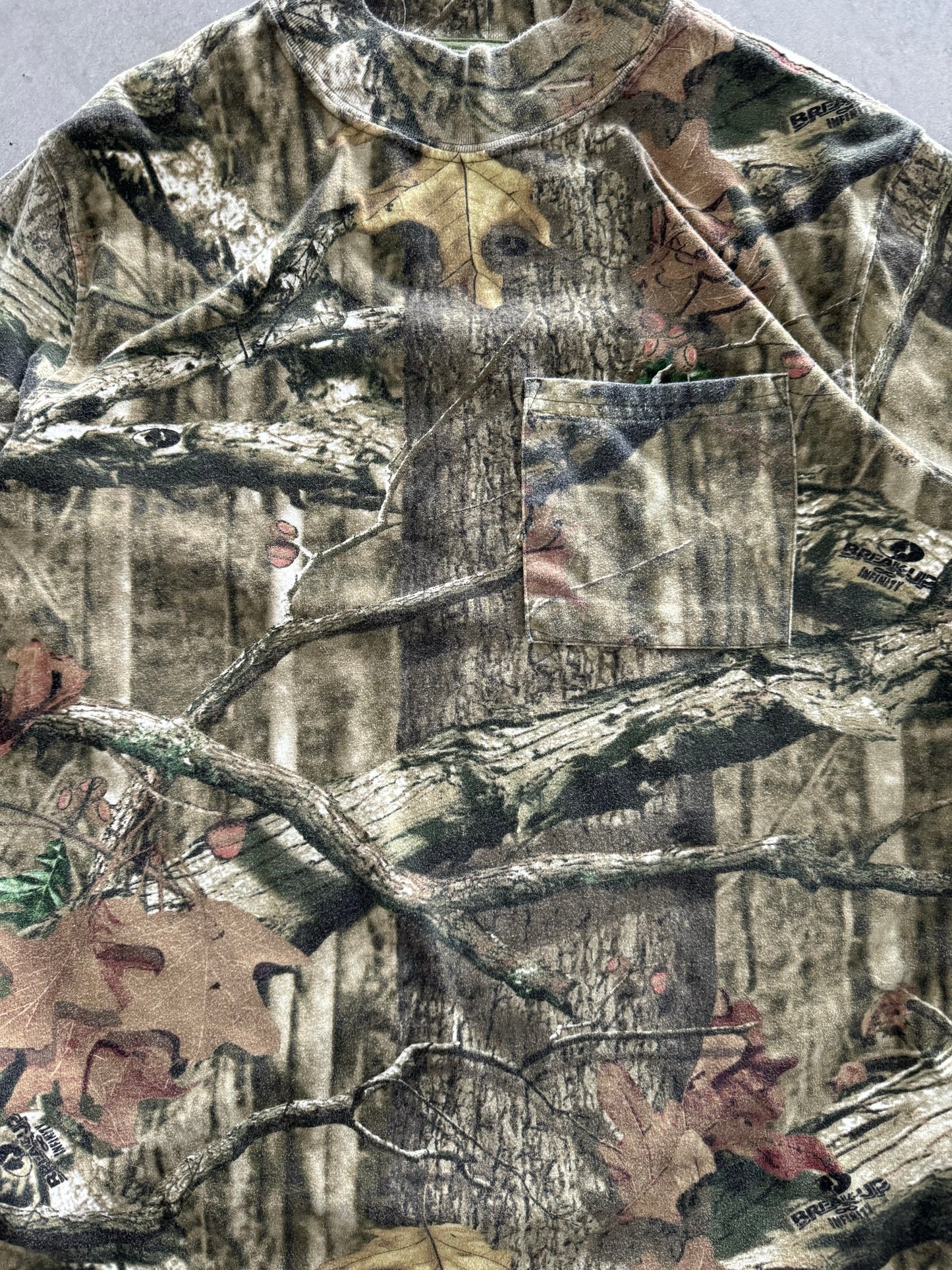 Camo Mockneck Longsleeve Tee - M