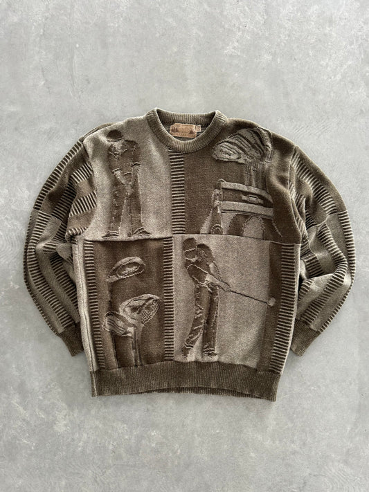 Vintage Golf Sweater - L