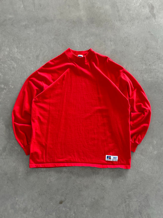 Vintage 90s Russell Mockneck Longsleeve - XL