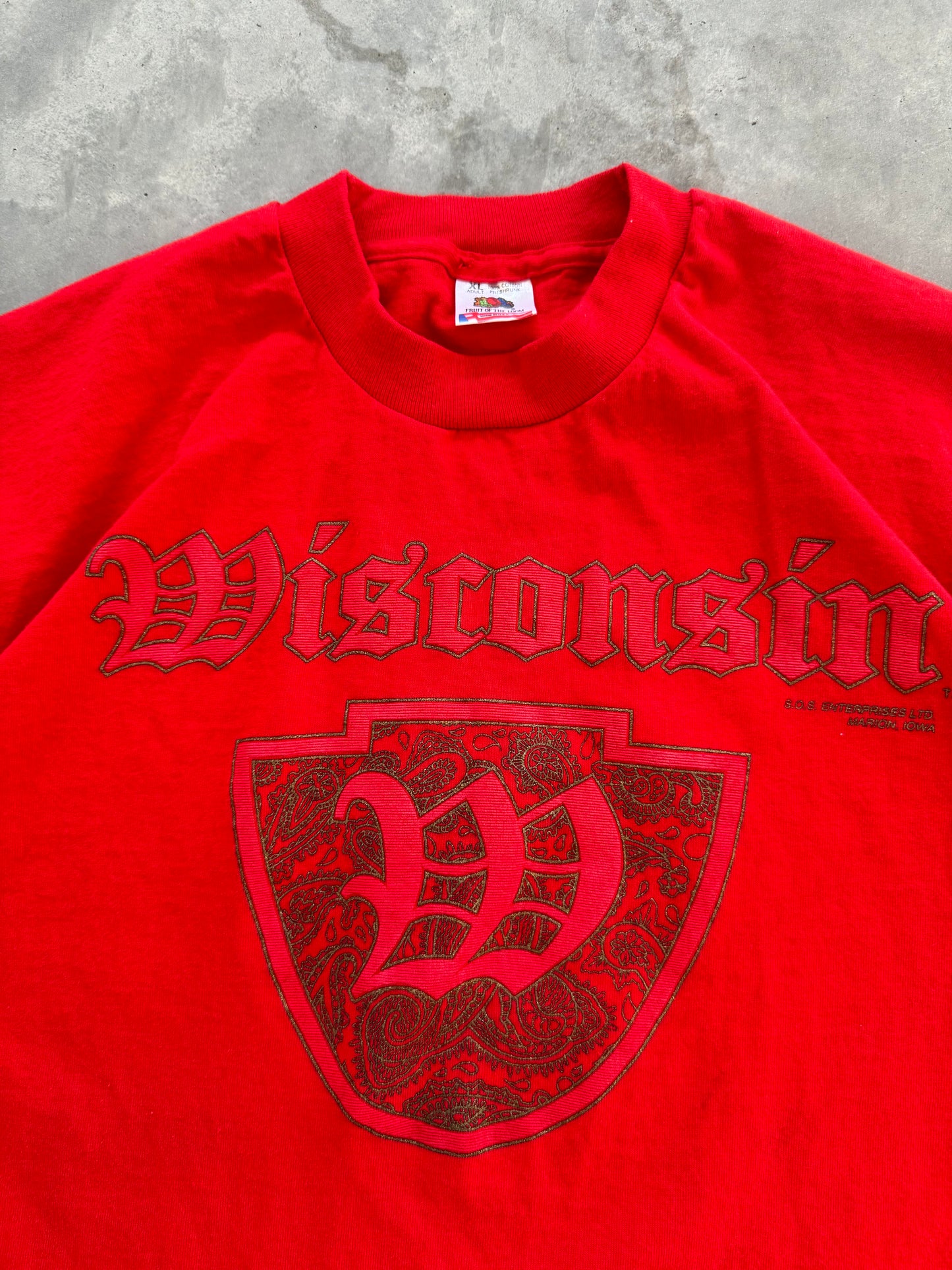 Vintage Wisconsin Tee - XL