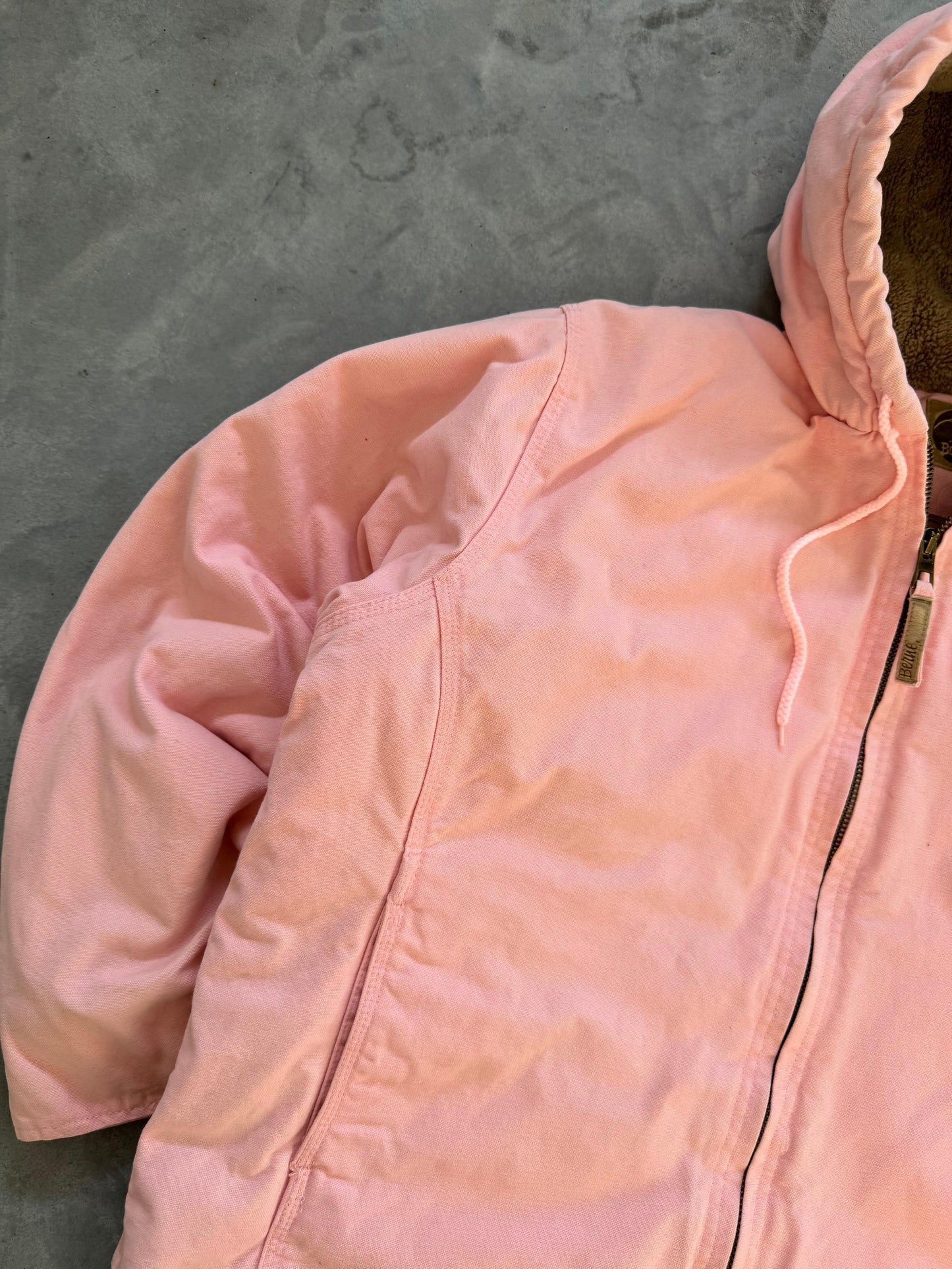 Vintage Baby Pink Coat - XL
