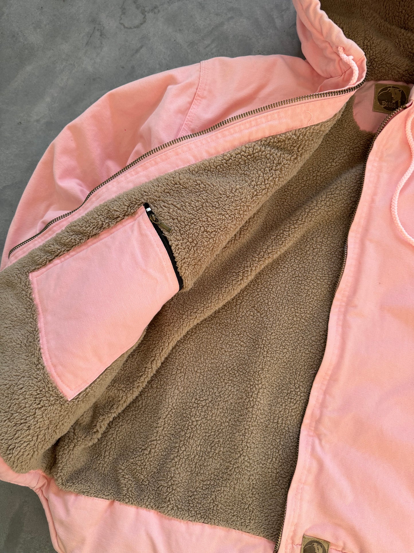 Vintage Baby Pink Coat - XL
