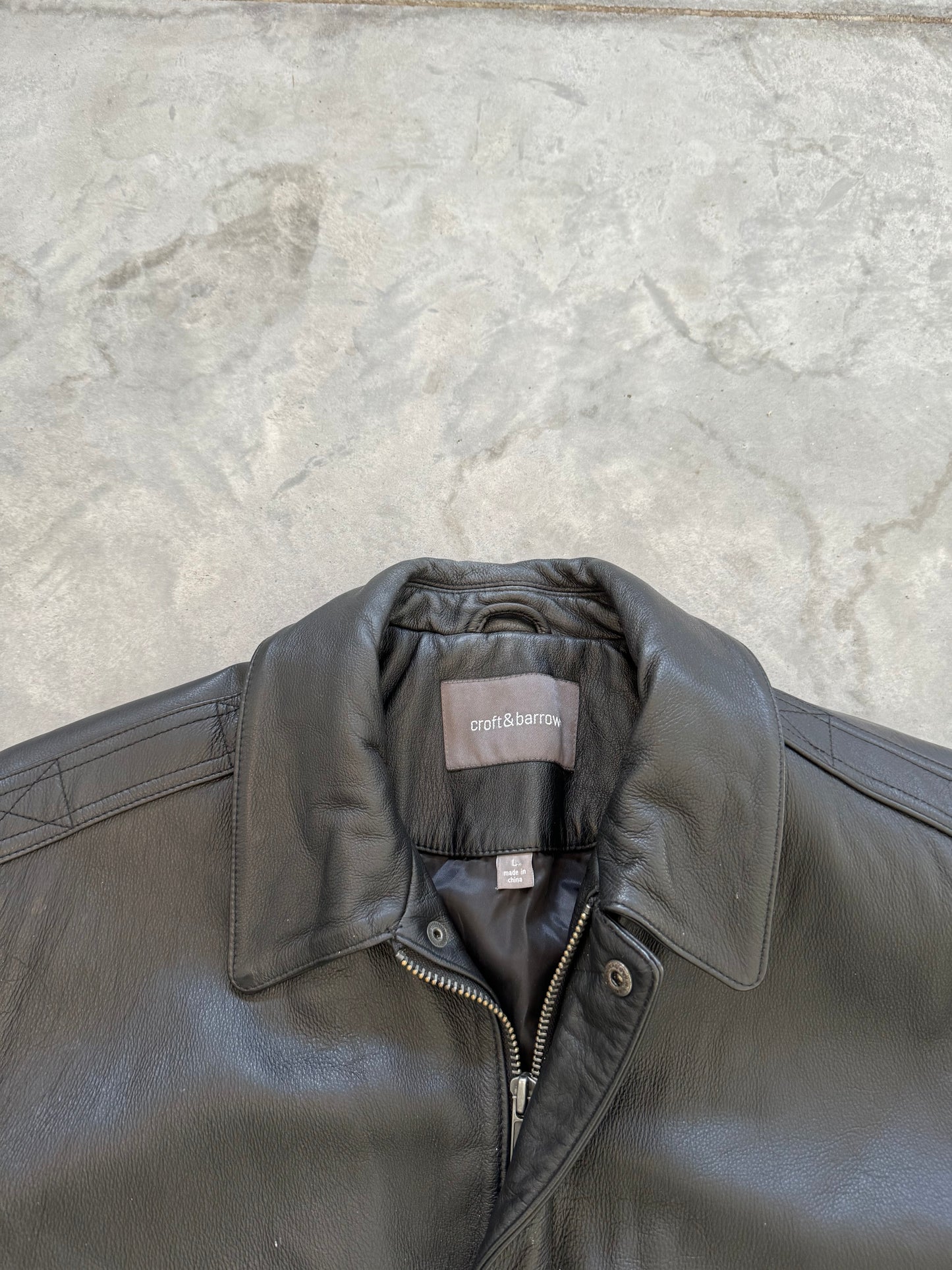 Vintage Leather Jacket - L