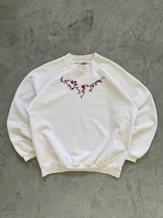 Vintage Floral Sweatshirt - M