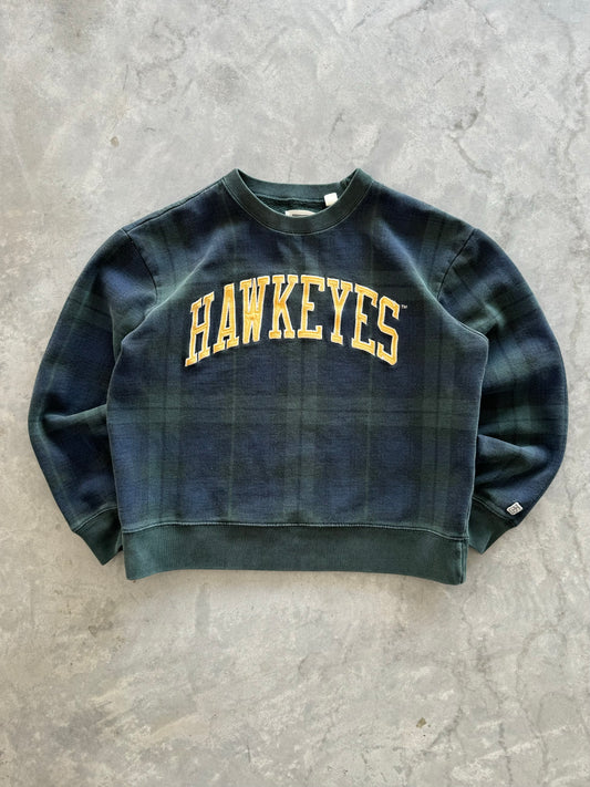 Vintage Iowa Hawkeyes Cropped Sweatshirt - XS