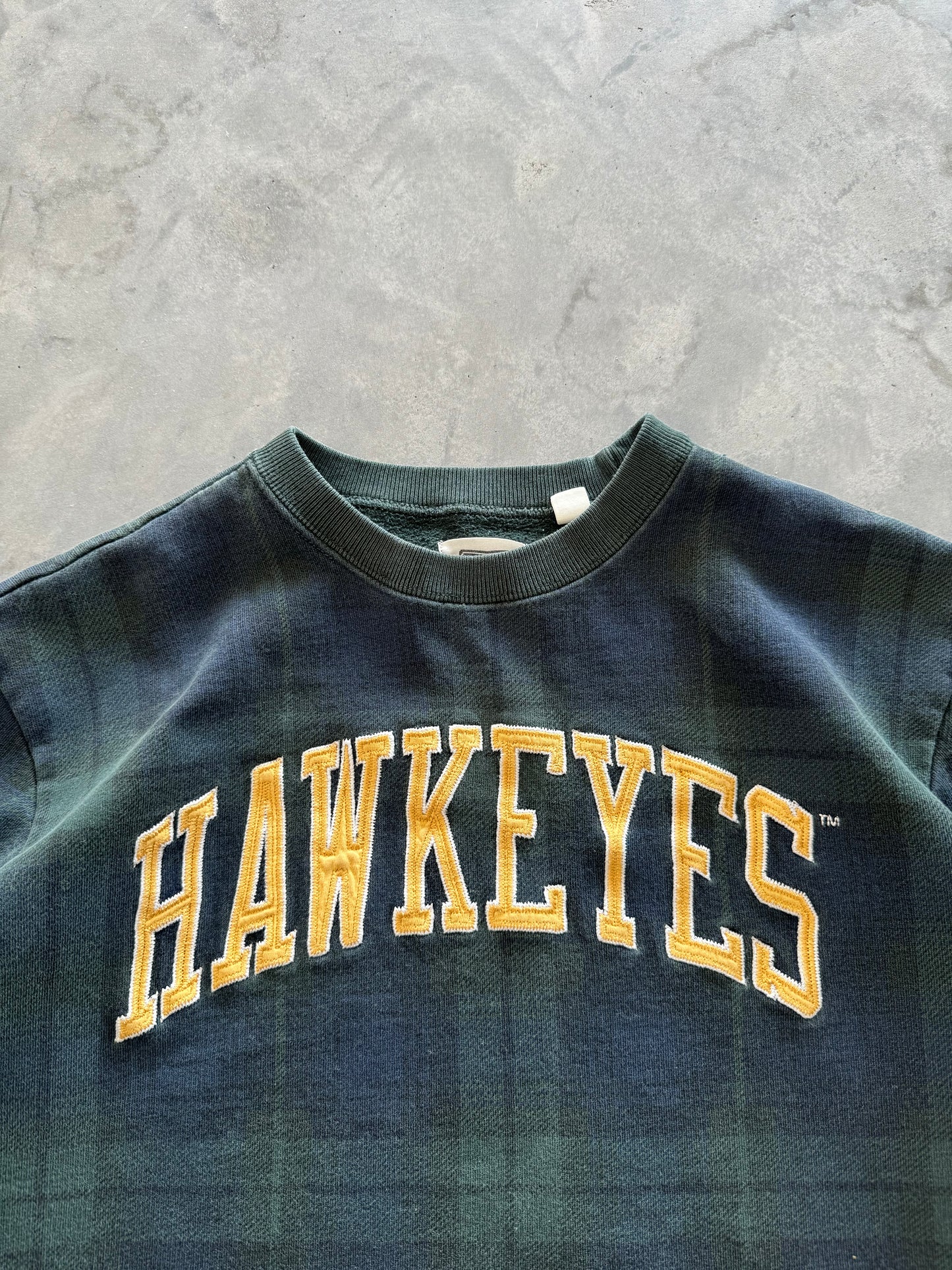 Vintage Iowa Hawkeyes Cropped Sweatshirt - XS