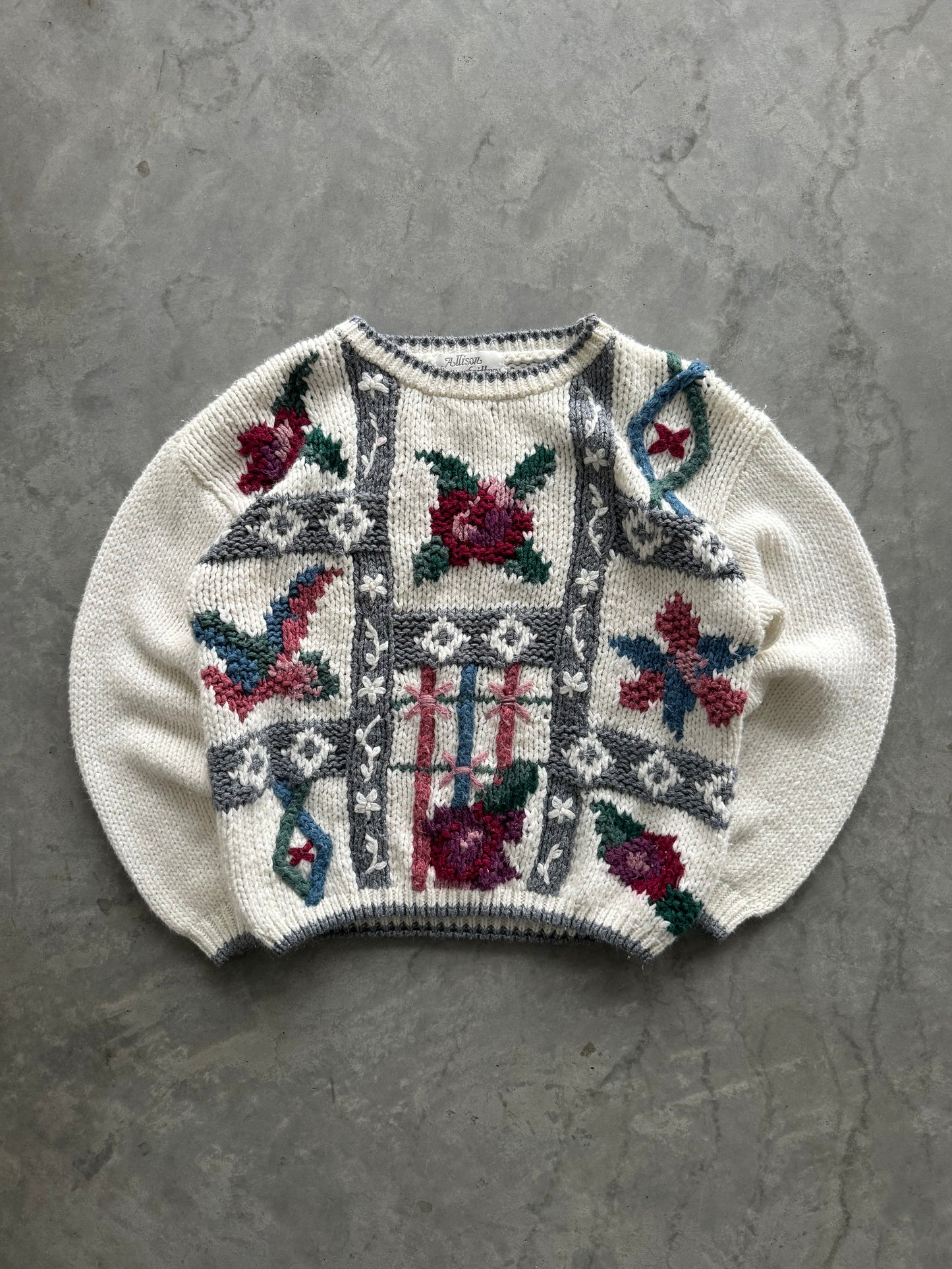 Vintage Knit Sweater - M