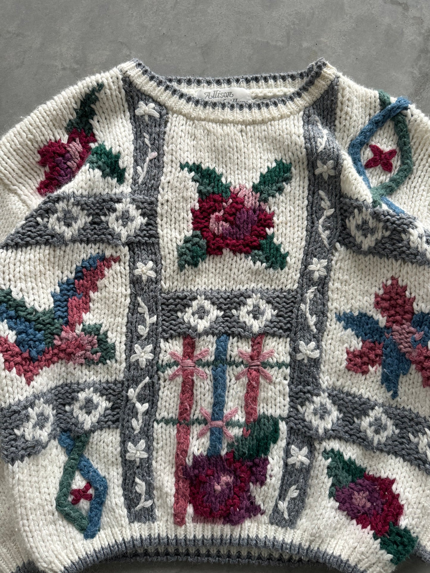 Vintage Knit Sweater - M