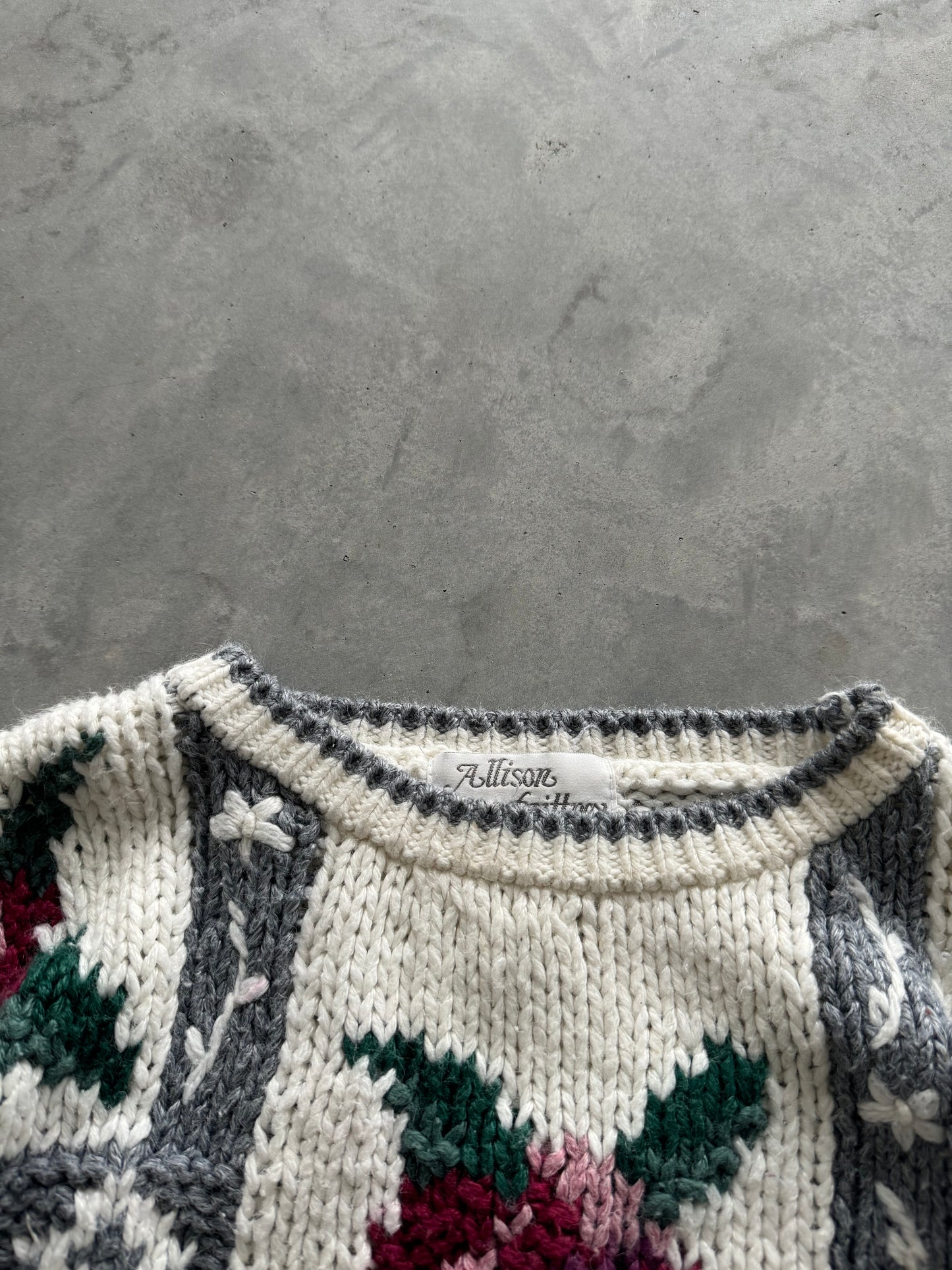 Vintage Knit Sweater - M