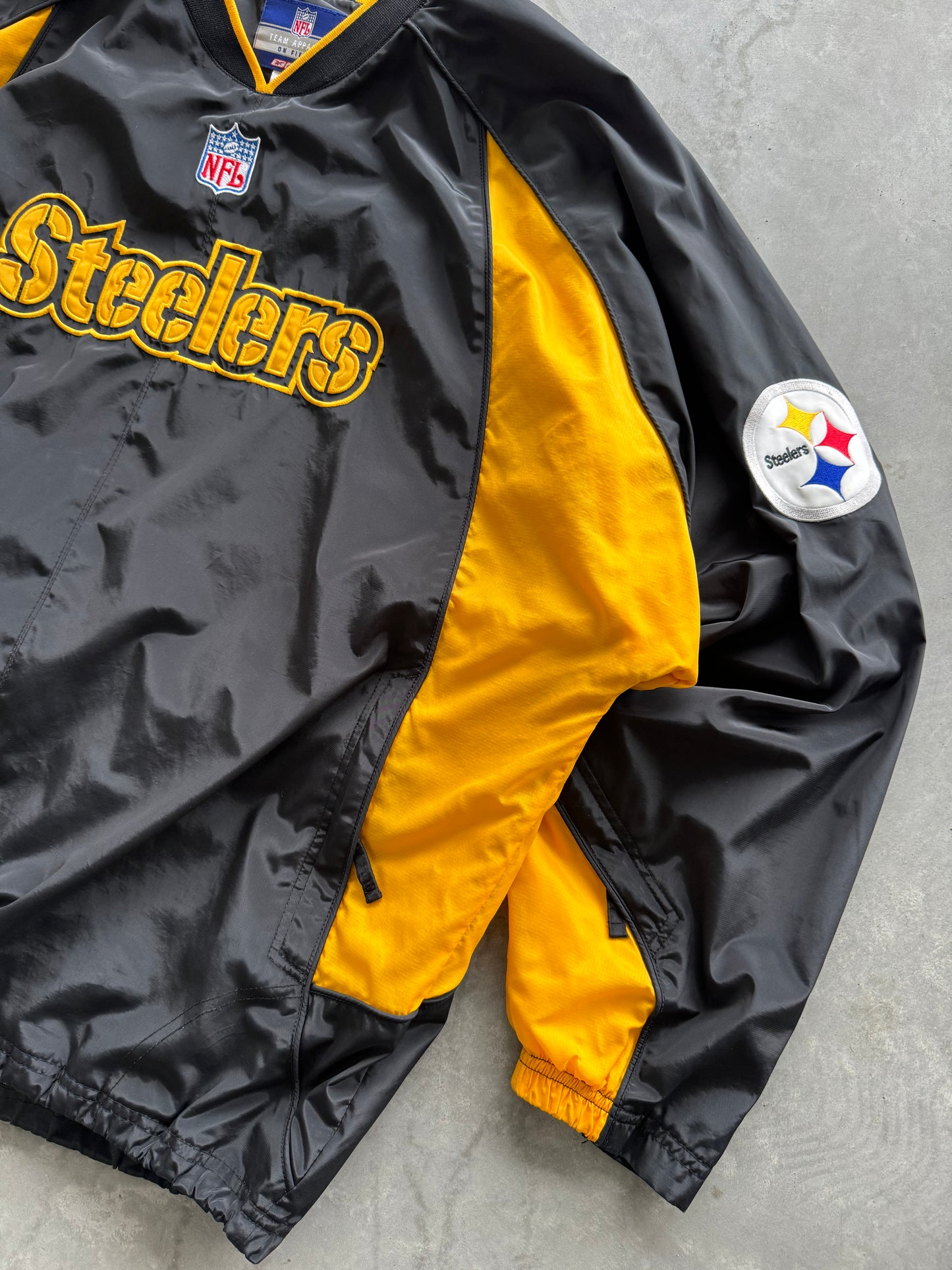Vintage Reebok Steelers Windbreaker - XXL