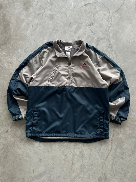 Vintage 90s Adidas Pullover Coat - L