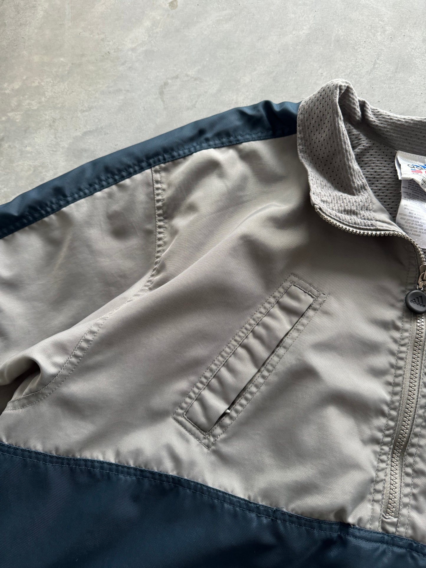 Vintage 90s Adidas Pullover Coat - L