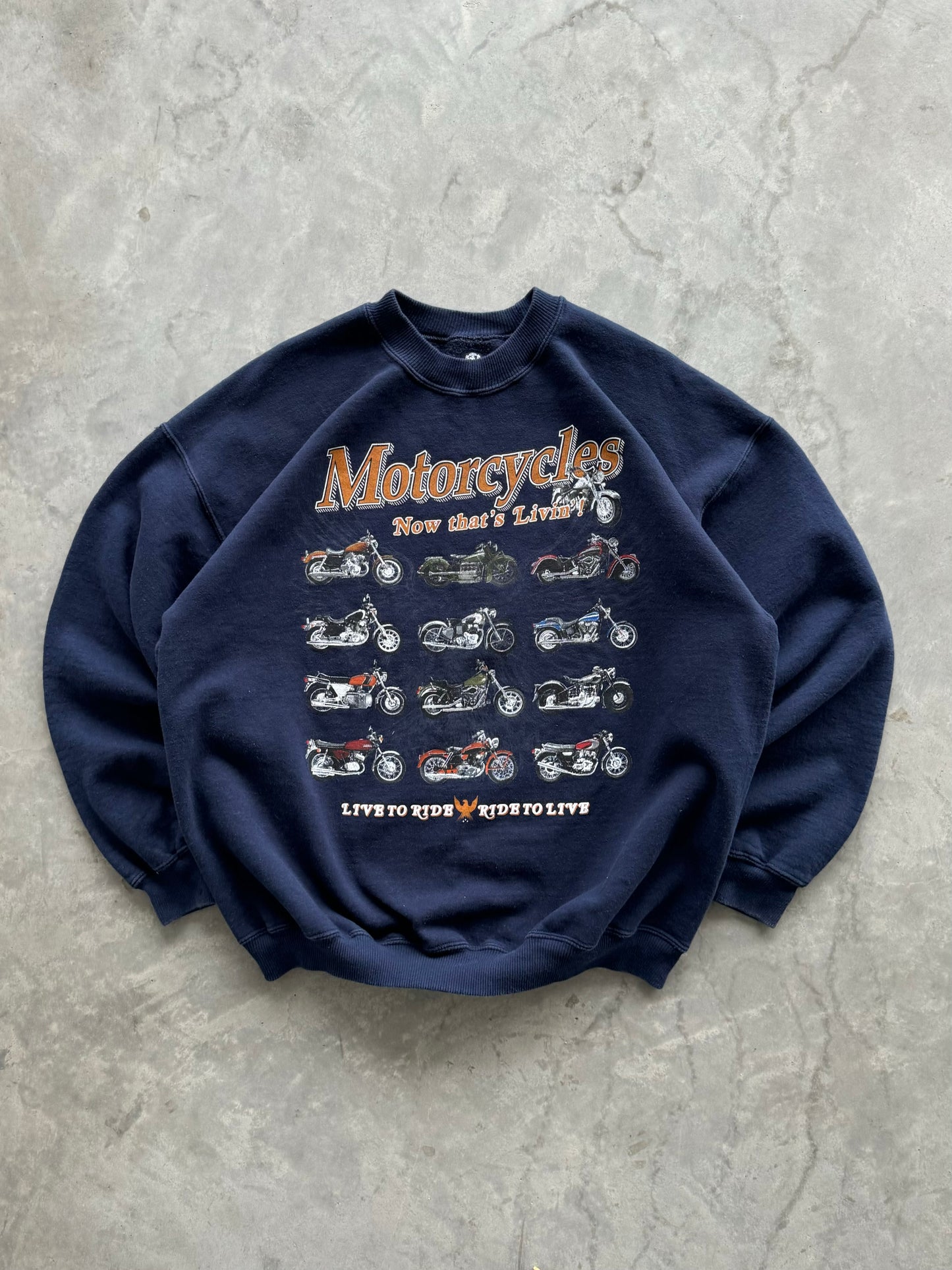 Vintage Motorcycles Sweatshirt - XL