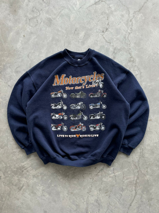Vintage Motorcycles Sweatshirt - XL