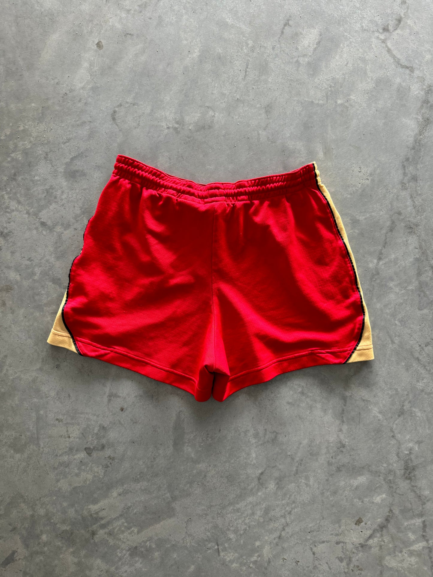 Red and Gold Nike Shorts - S