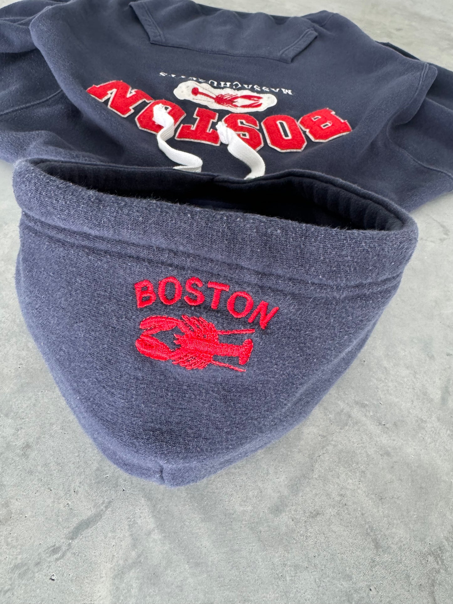 Vintage Boston Hoodie - L