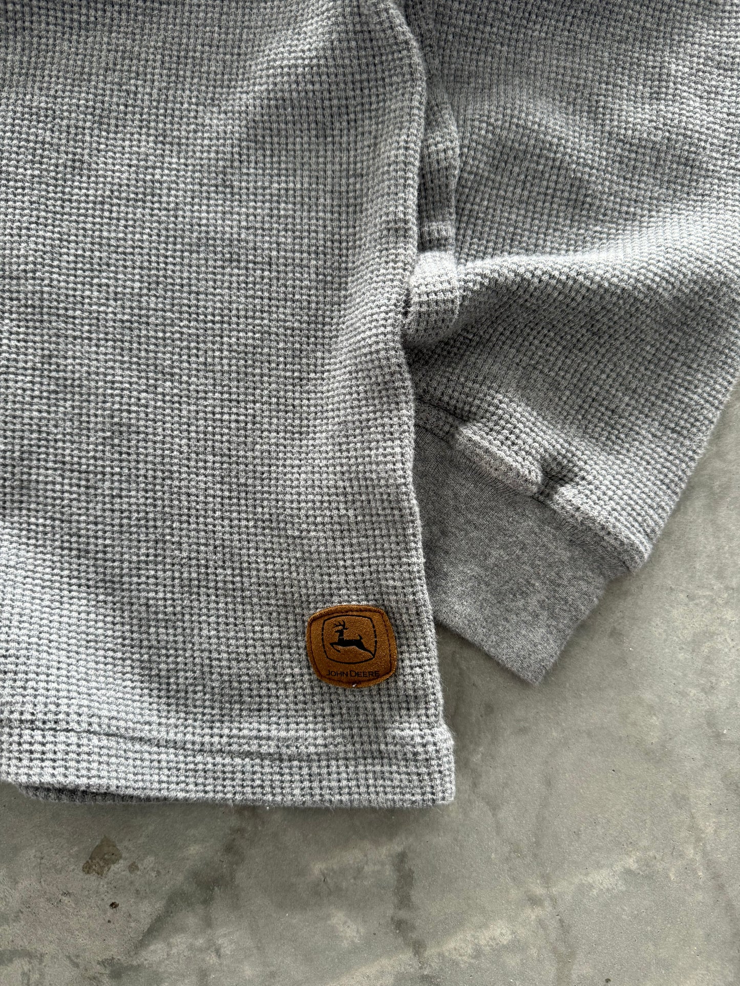 Vintage John Deere Waffle Knit - XL