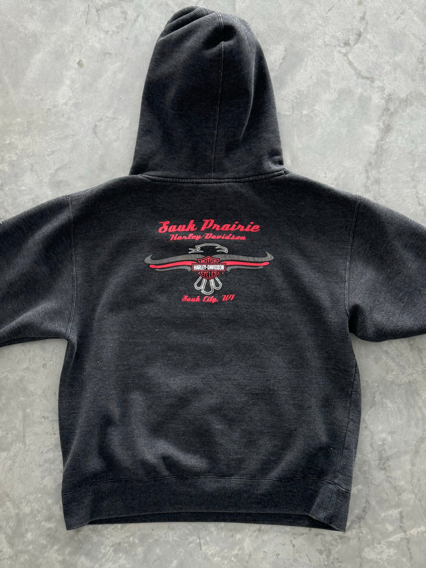 Vintage 00s Harley Davidson Angel Hoodie - XL