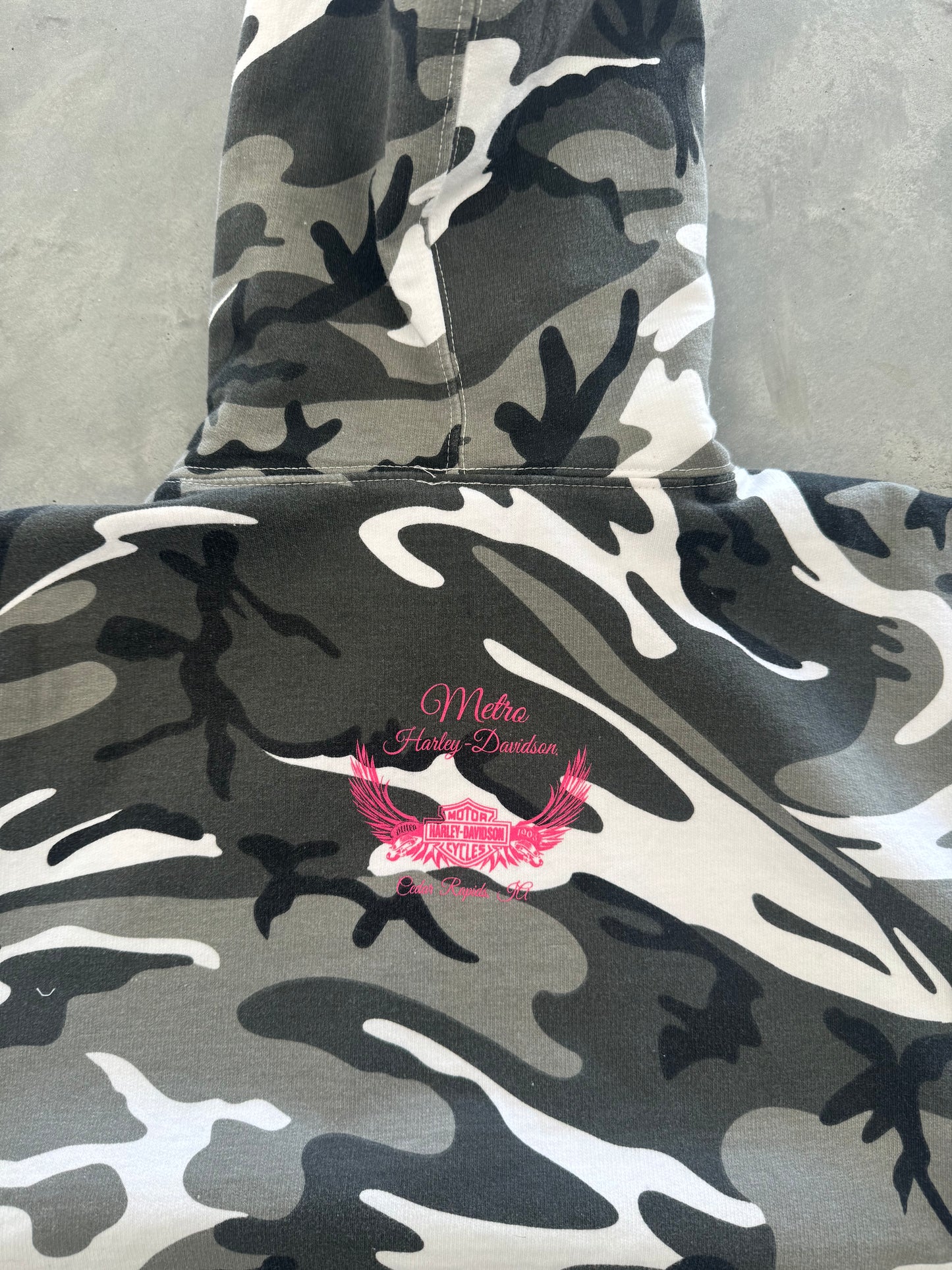 Harley Davidson Camo Hoodie - L