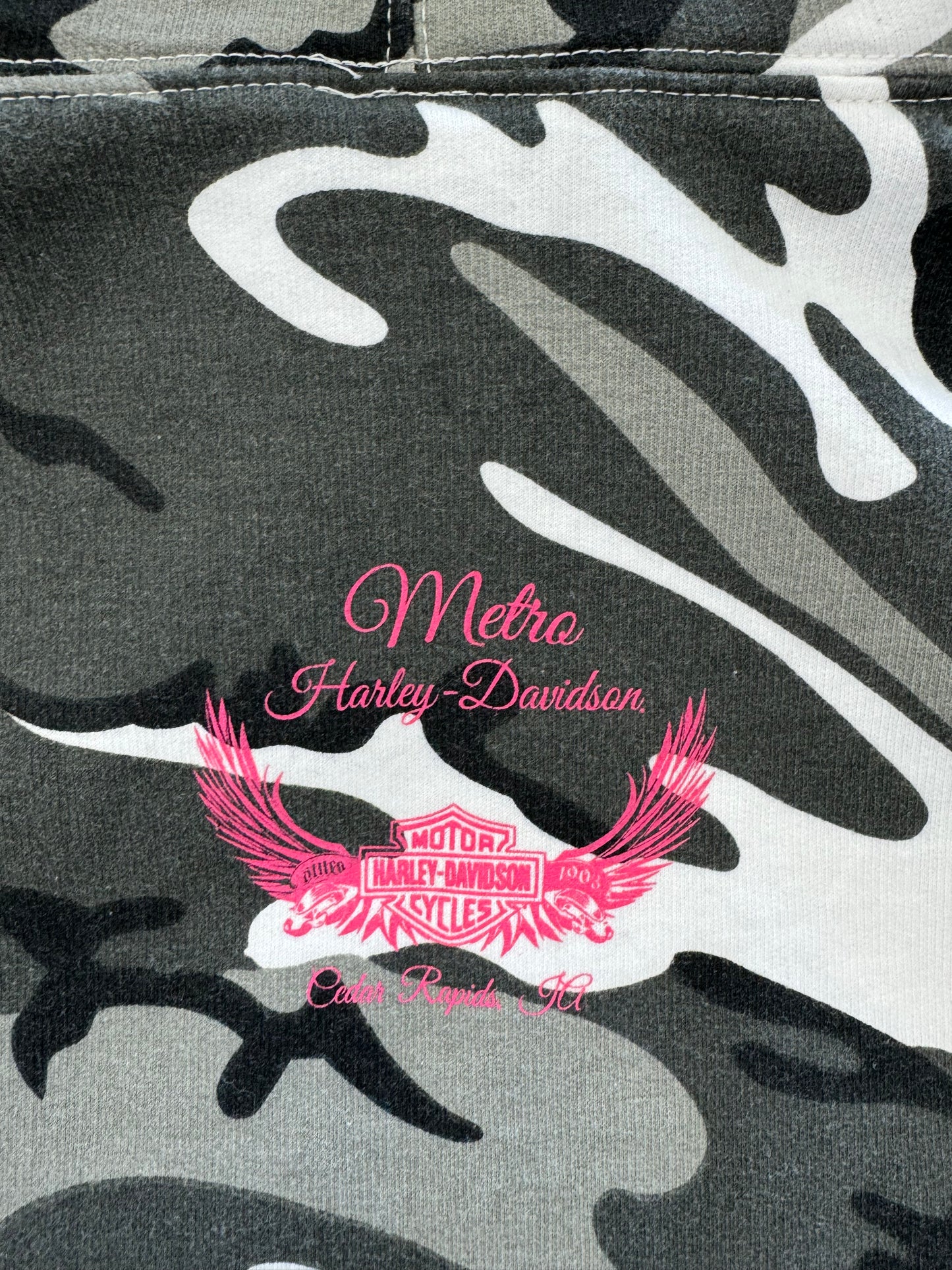 Harley Davidson Camo Hoodie - L
