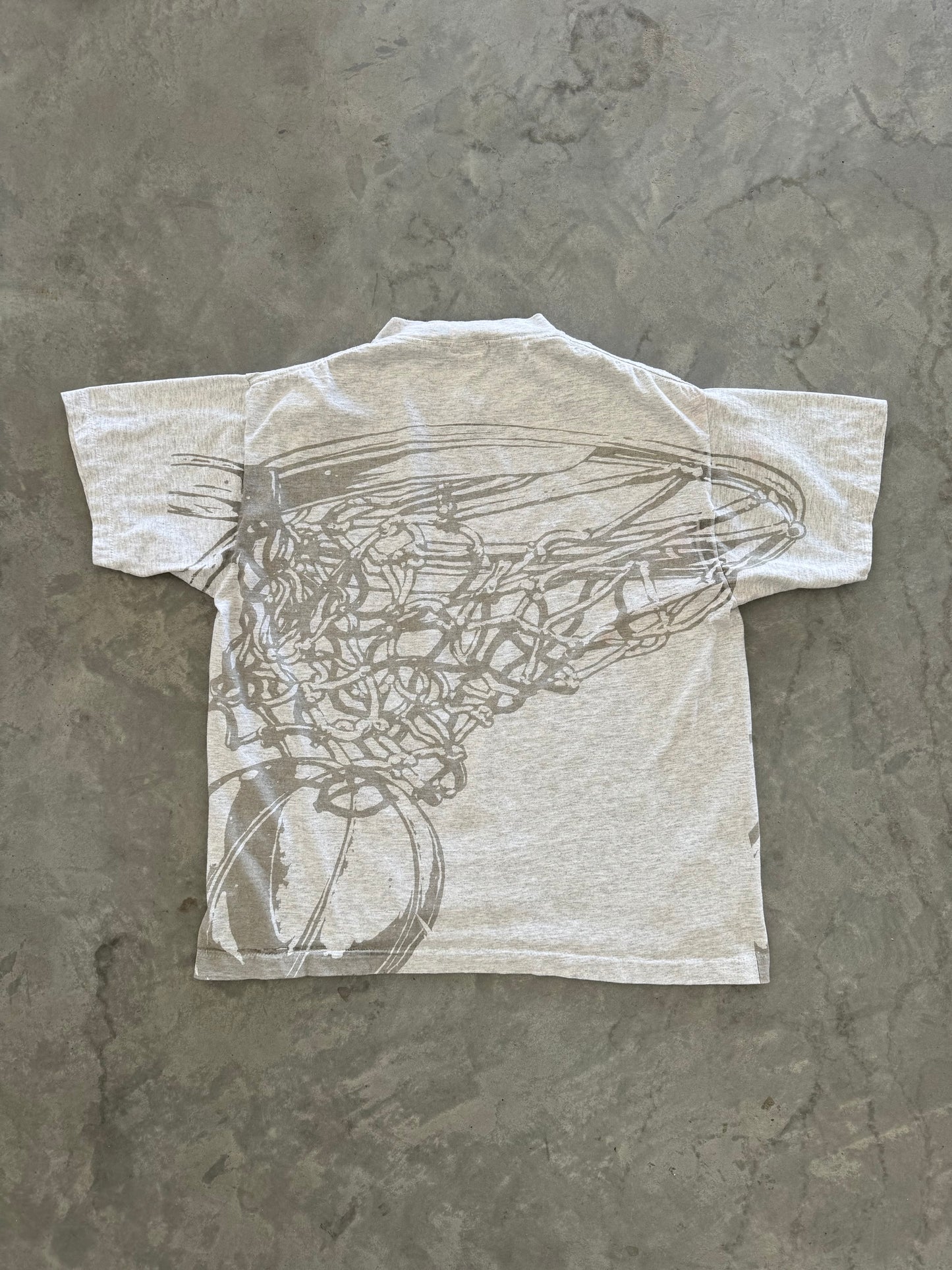 Vintage Charlotte Hornets All Over Print Tee - L