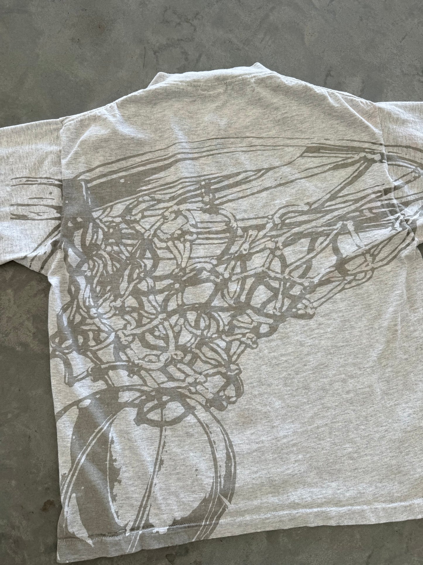 Vintage Charlotte Hornets All Over Print Tee - L