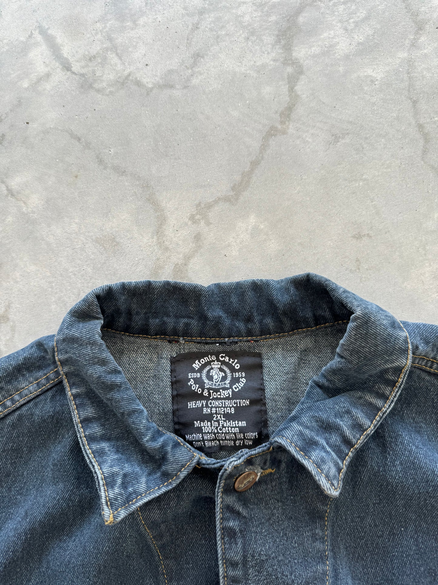 Vintage Monte Carlo Denim Jacket - XXL