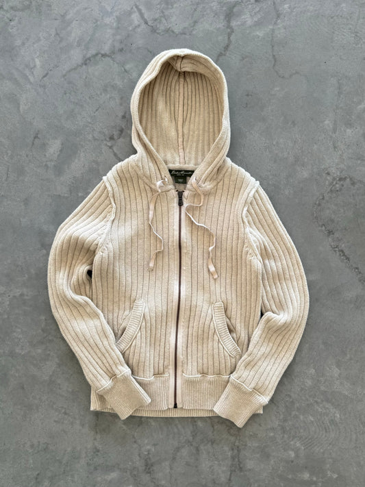 Vintage Eddie Bauer Knit Zip Up Hoodie - L