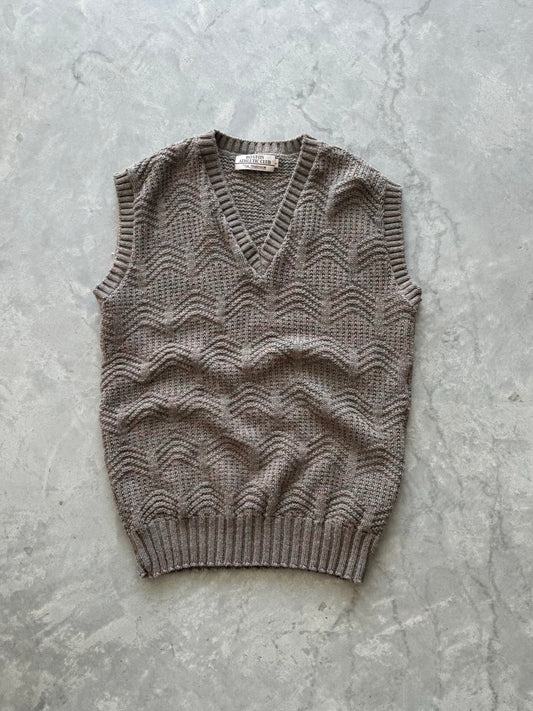 Vintage Knit Vest - L