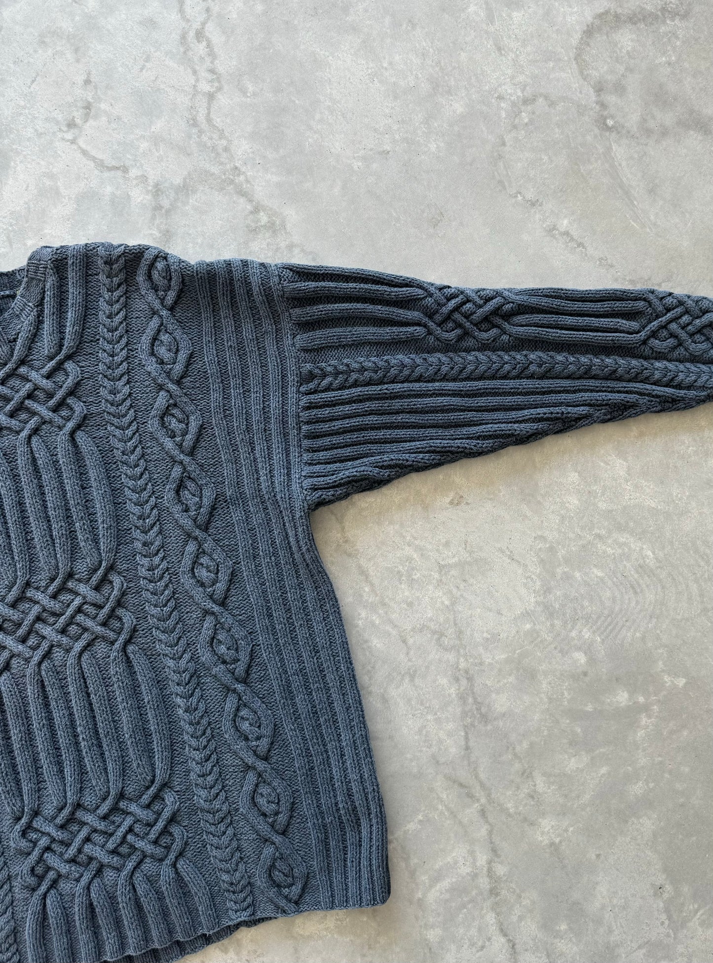 Vintage Timberland Cable Knit Sweater - XL