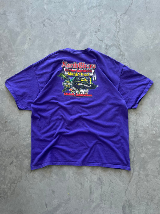 Vintage 2001 Harley Davidson Mardi Gras Tee - 3XL