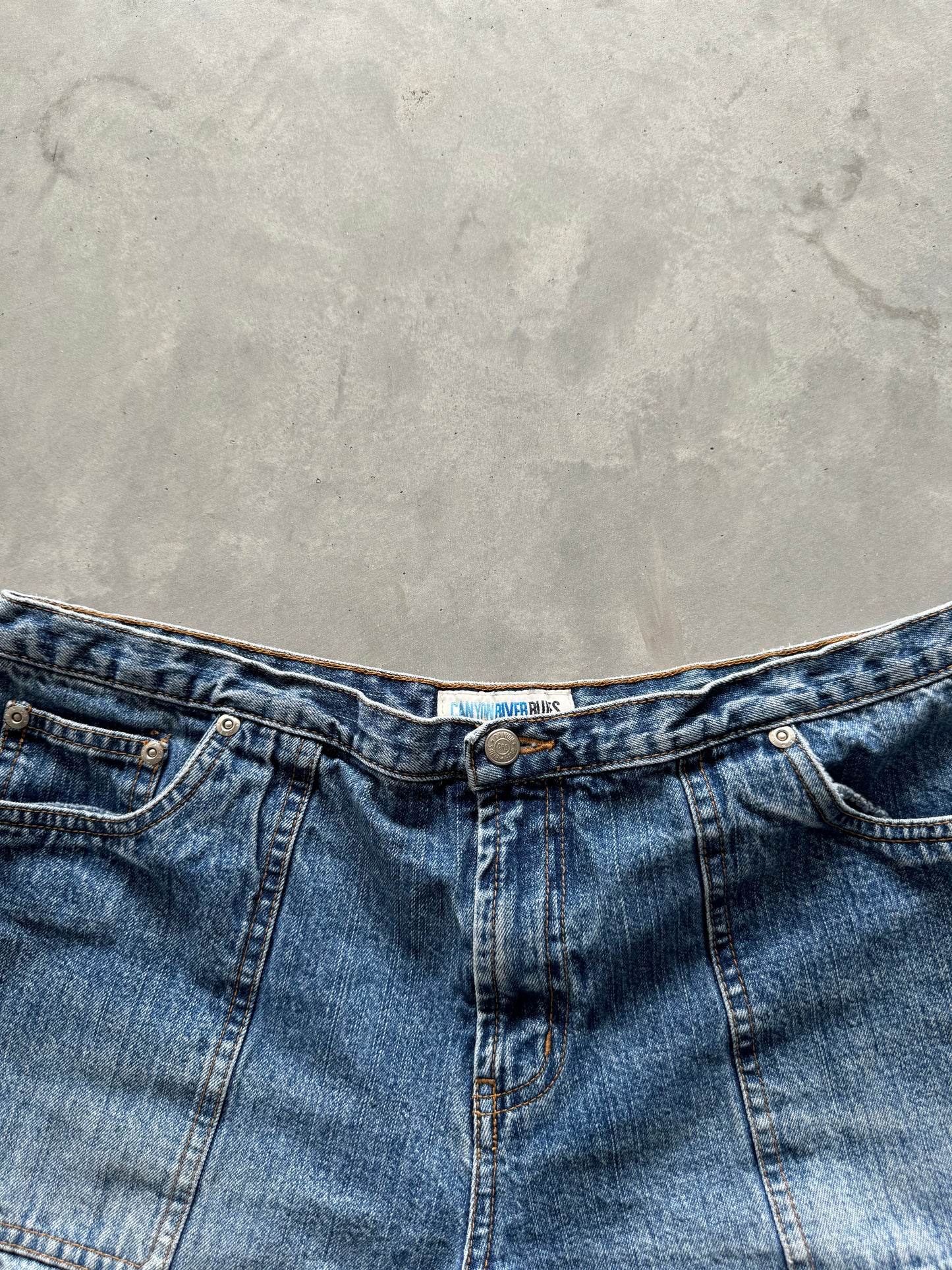 Vintage Denim Mini Shorts - 34x4