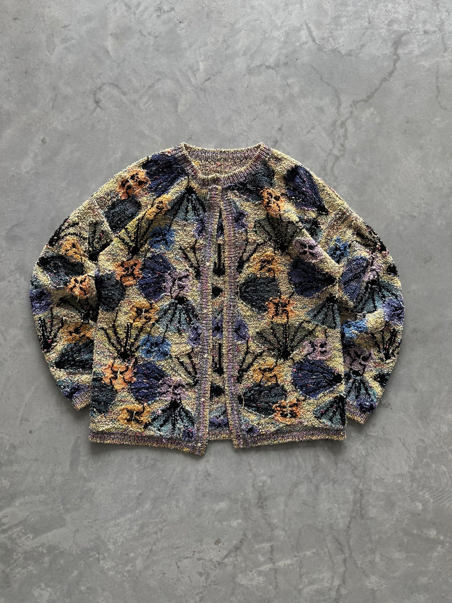 Vintage Hand Knit Cardigan - XL