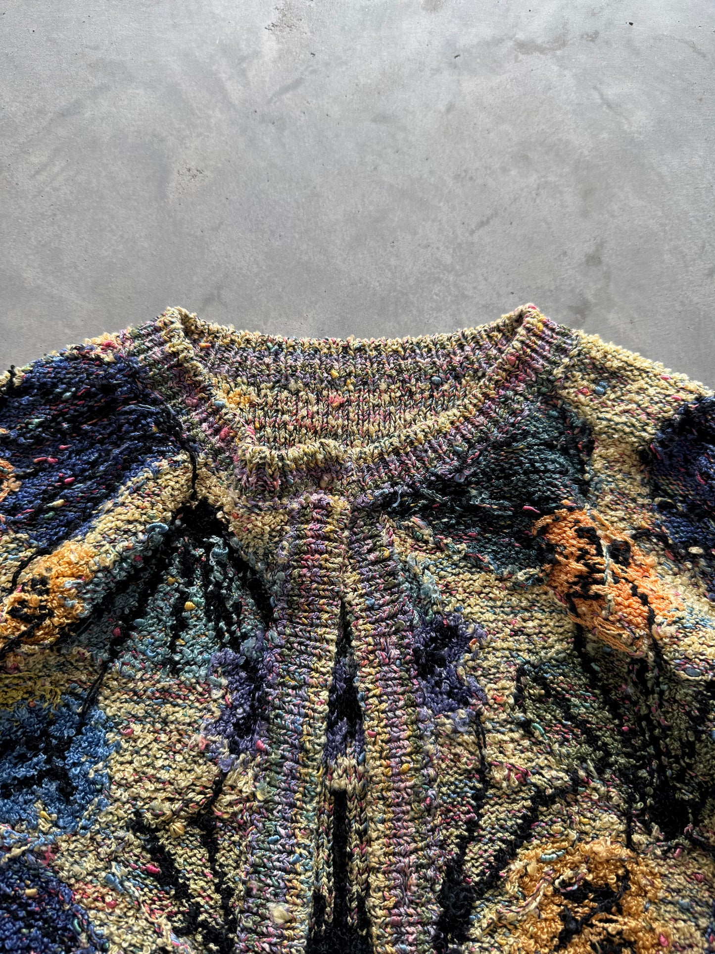 Vintage Hand Knit Cardigan - XL