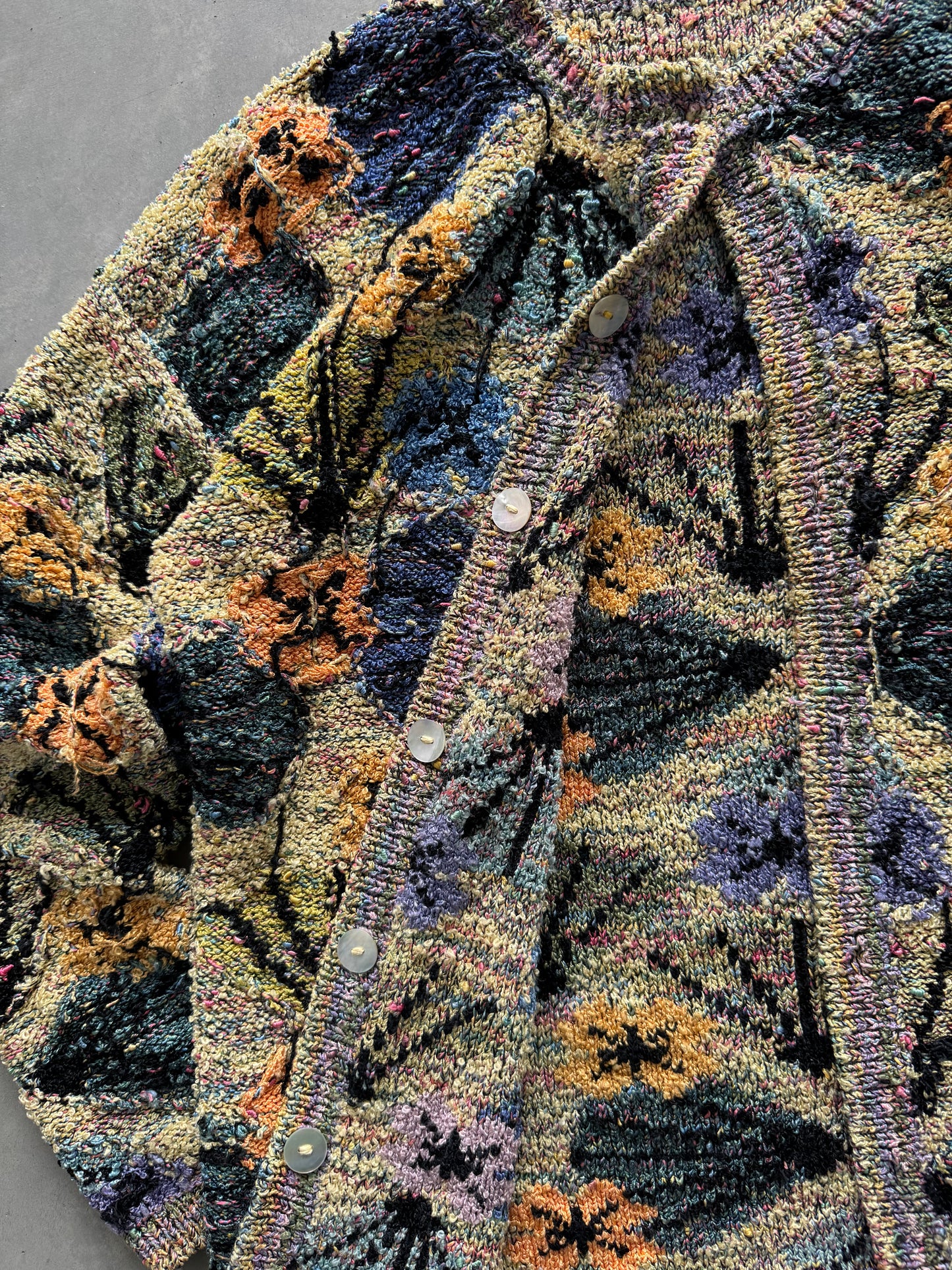 Vintage Hand Knit Cardigan - XL