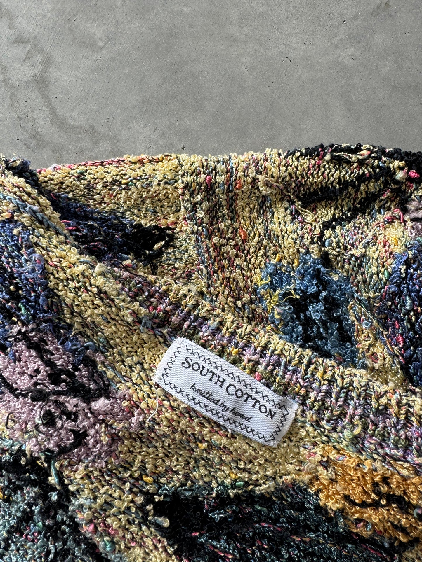 Vintage Hand Knit Cardigan - XL