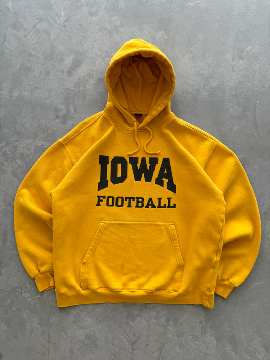 Vintage Iowa Hawkeyes Football Hoodie - XL
