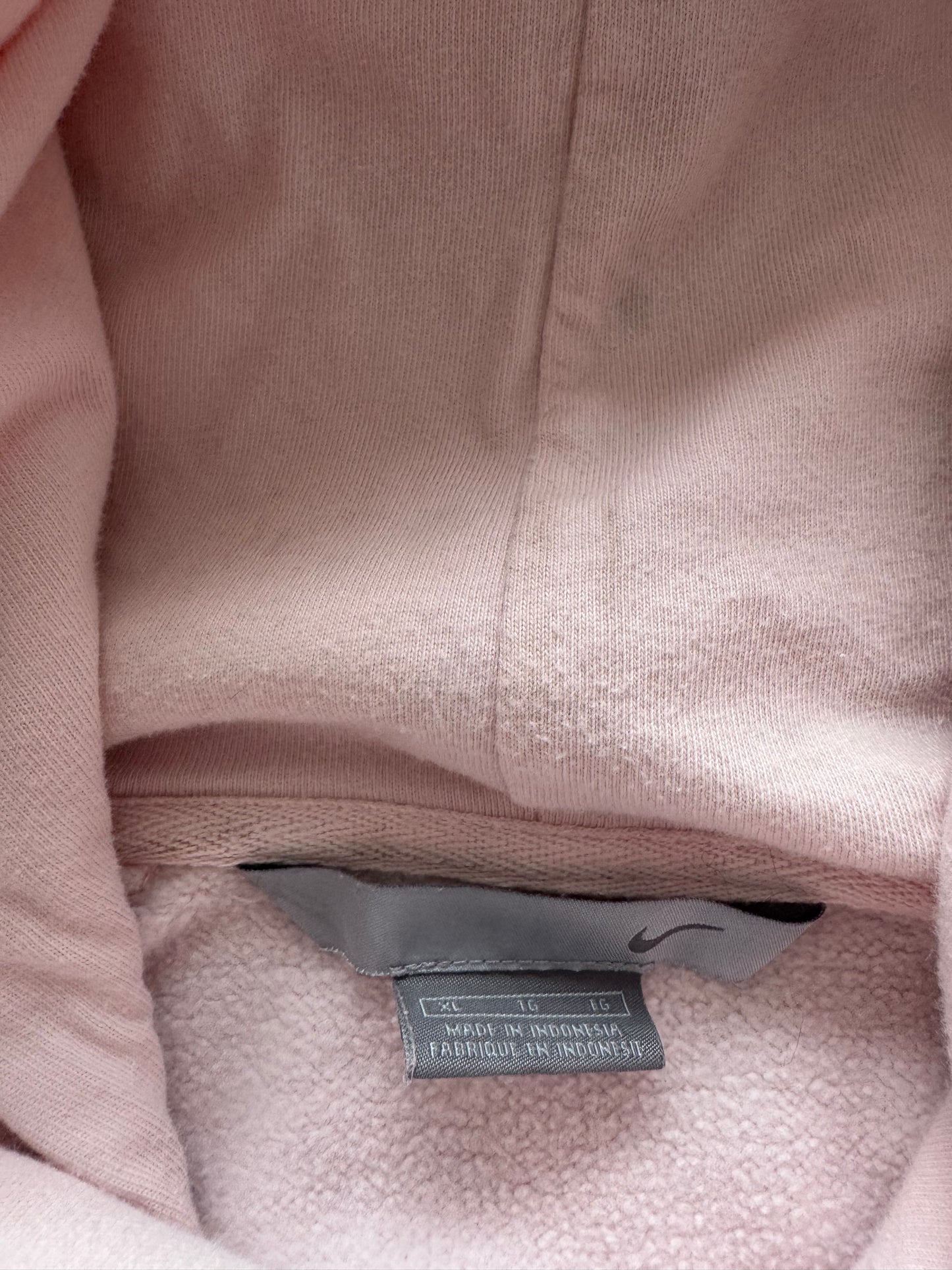 Vintage 00s Nike Baby Pink Hoodie - XL