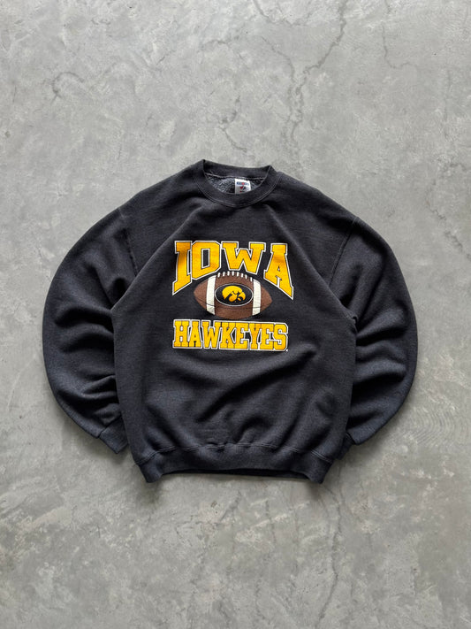 Vintage Iowa Hawkeyes Football Sweatshirt - M