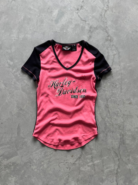 Vintage Harley Davidson Tight Women’s Tee - S