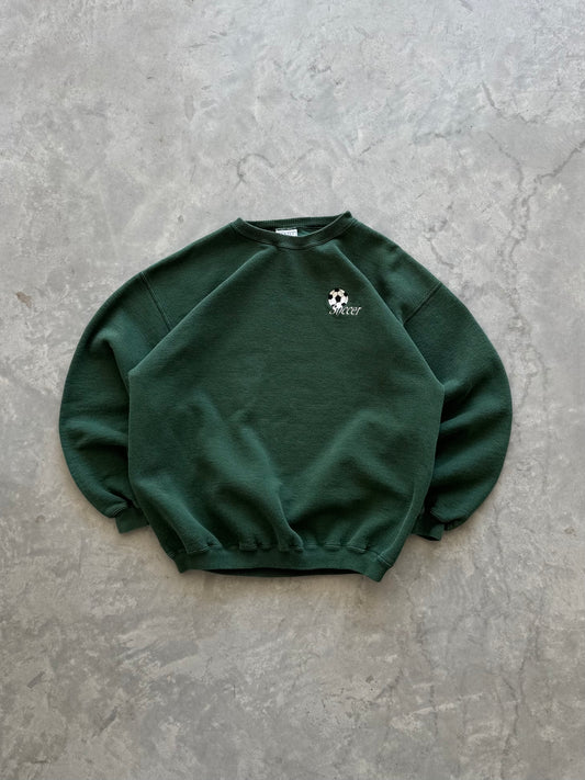 Vintage Soccer Sweatshirt - L