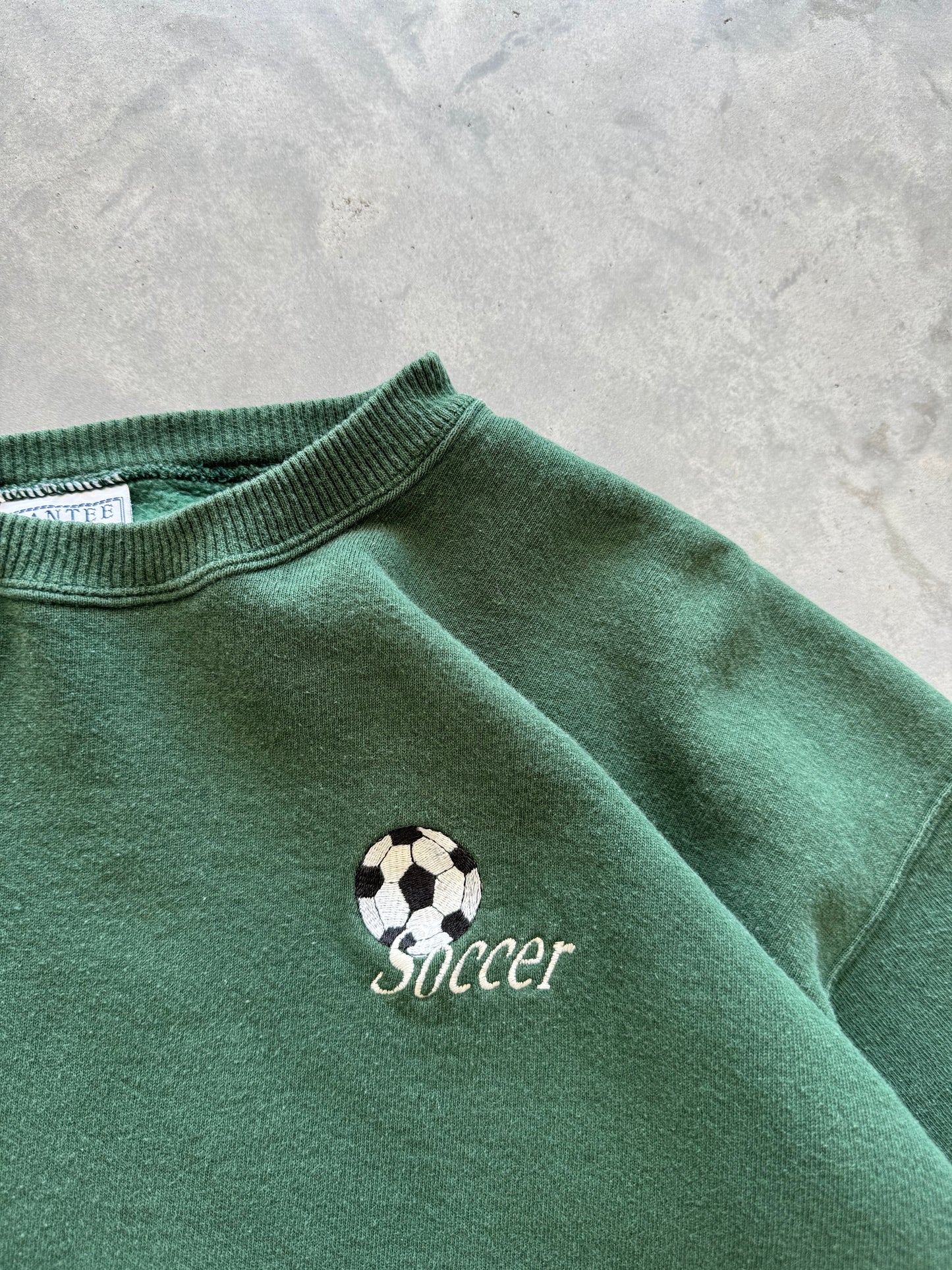 Vintage Soccer Sweatshirt - L