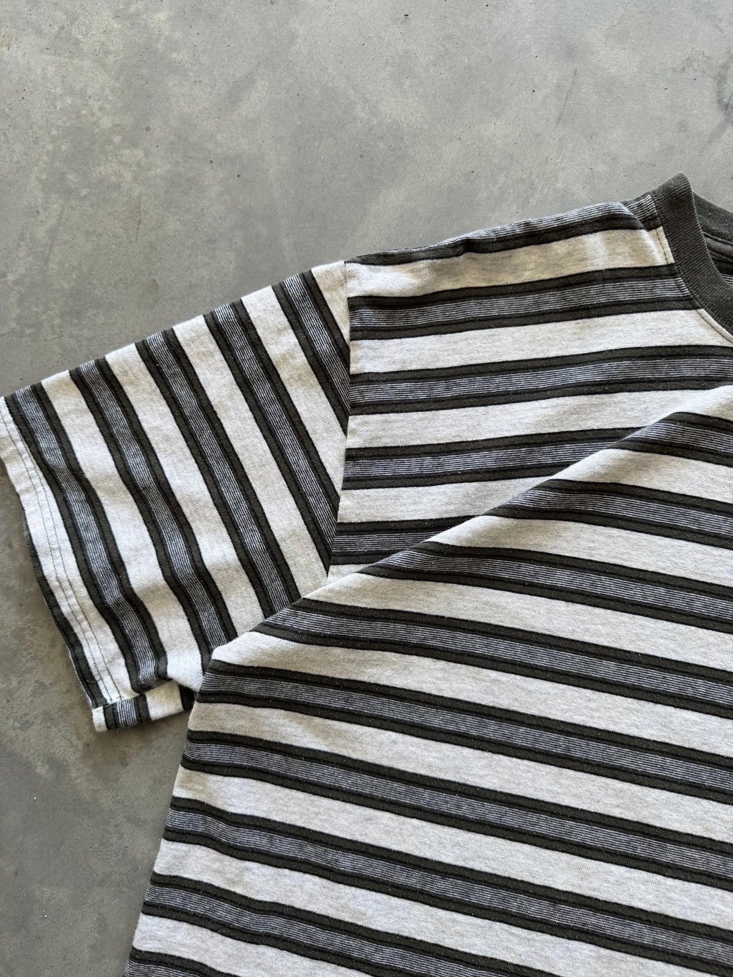 Vintage Striped Tee - L
